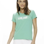 Camiseta Rola Moça Ultracool Fit - Feminina VERDE/BRANCO