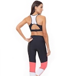 Top Fitness com Bojo Rola Moça Compression - Adulto PRETO