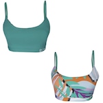 Top Alto Giro Fax Dupla Face - Adulto VERDE/ROXO