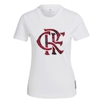 Camiseta adidas Flamengo Street GR4294 - Feminina BRANCO/VERMELHO