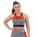 Top Everlast Workout Poliéster - Feminino CINZA/LARANJA