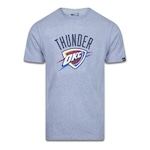 Camiseta New Era Plus Size Regular Manga Curta Oklahoma City Thunder Logo - Masculino CINZA