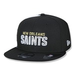 Boné Aba Reta New Era New Orleans Saints 950 Draft Font - Snapback - Adulto PRETO