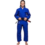 Kimono Jiu Jitsu Atama Trançado Infinity Collab Feminino - Azul AZUL