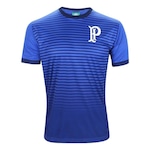 Camiseta SPR Palmeiras Stripes Palestra - Masculina AZUL/AZUL ESC