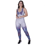 Macacão Fitness com Bojo Orbis Fitness Decote Tiras Costas UV50+ - Feminino AZUL