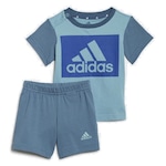 Conjunto adidas Logo Camiseta  + Short - Infantil VERDE