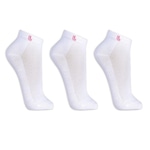 Kit de Meias Cano Curto Lupo - Adulto - 3 Pares BRANCO