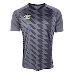 Camiseta Umbro Magis Cut M/C - Masculina CINZA/PRETO