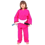 Kimono de Judô Torah Combate Com Faixa - Infantil ROSA