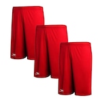 Kit de Calções Penalty X - Adulto - 3 Unds VERMELHO