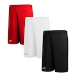 Kit de Calções Penalty X - Adulto - 3 Unds VERMELHO/BRANCO