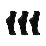 Meia Cano Longo Lupo - 3 Pares - Infantil PRETO