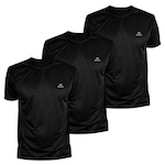 Kit Camiseta Muvin Color Dry Workout Ss - 3 Unidades - Masculino PRETO