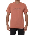 Camiseta Quiksilver Lettering - Masculina LARANJA