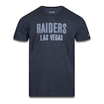 Camiseta New Era Las Vegas Raiders NFL Core Simple - Masculina CINZA ESCURO