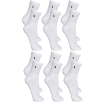 Kit Meia Cano Médio Lupo - Unissex - 6 Pares BRANCO