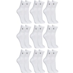 Kit de Meias Lupo Cano Médio Kit com 9 Pares - Masculina BRANCO