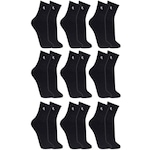 Kit de Meias Lupo Cano Médio Kit com 9 Pares - Masculina PRETO