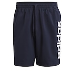 Shorts adidas Essentials Chelsea Linear Logo - Masculino AZUL ESC/BRANCO