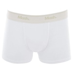 Cueca Boxer Mash Lisa Algodão Elástico - Infantil BRANCO