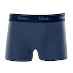 Cueca Boxer Mash Lisa Algodão Elástico - Infantil AZUL/CINZA ESC