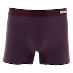 Cueca Boxer Mash Risca de Giz Microfibra Elástico - Masculina VINHO