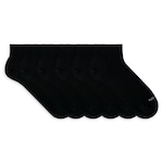 Kit de Meias Cano Curto Mash Esportiva com 6 pares - Adulto PRETO