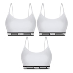 Top Fitness Puma Modal Stretch - Adulto - 3 unidades BRANCO