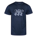 Camiseta New Era New York Yankees Performance Tech Repeat - Masculina AZUL ESCURO