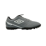 Chuteira Society Umbro Attak II - Adulto CINZA/BRANCO