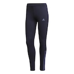 Calça Legging adidas Fitted 3-Stripes - Feminino AZUL ESCURO