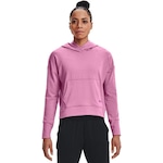 Blusão Under Armour Rival Terry Taped Hoodie - Feminino ROSA