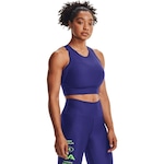 Camiseta Regata Under Armour HG Armour Crop Tank - Feminina AZUL