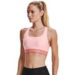 Top Fitness Under Armour Crossback Mid Bra - Feminino ROSA