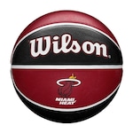 Bola de Basquete Wilson Miami Heat NBA Team Tribute #7 Vermelho/Preto