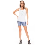 Camiseta Regata Rola Moça Touch Bio - Feminina BRANCO/VERDE