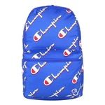 Mochila Champion Supersize 3.0 Full Print Logo - 22 Litros AZUL/BRANCO