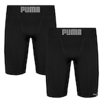 Kit Bermudas Térmicas Puma Long Boxer - Masculino - 2 Unidades PRETO