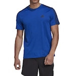 Camiseta adidas Ess 3S Performance - Masculina AZUL/PRETO