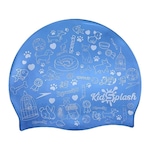 Touca de Natação Speedo KidsSplash Cap 528866-080 - Infantil AZUL/BRANCO