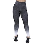 Calça Legging Cintura Alta Orbis Fitness Degradê - Feminino PRETO/BRANCO