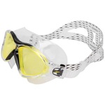 Óculos de Natação Speedo Omega Swim Mask 509161-180010 - Adulto BRANCO/AMARELO