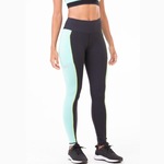 Calça Legging Authen Grit Focus - Feminina PRETO/AZUL