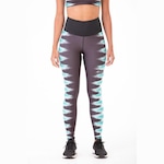 Calça Legging Authen Trill Dupla Face - Feminina CINZA/VERDE