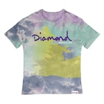 Camiseta Diamond Og Script Tie Dye - Masculina AMARELO