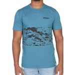 Camiseta Oakley Abstract Block SS - Masculina AZUL