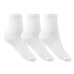 Kit de Meias Cano Médio Selene Básica - 3 Pares - Feminino BRANCO