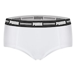 Calcinha Puma Mini Boxer - Feminina BRANCO/PRETO