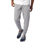 Calça de Moletom New Balance Essential Stacked - Masculina CINZA/BRANCO